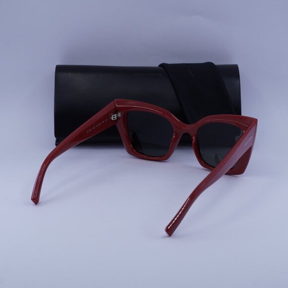 Saint Laurent SL552 010 Cat Eye Sunglasses - Red/Grey - Picture 11 of 11
